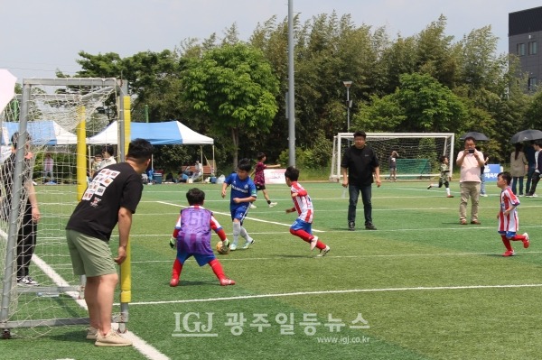 ‘2023 광산구 I – LEAGUE’ 골문 앞까지 치고 들어와 슈팅을 하려는 순간.