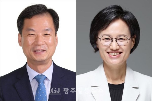 박균택 변호사(왼쪽)와 강은미 국회의원(오른쪽)