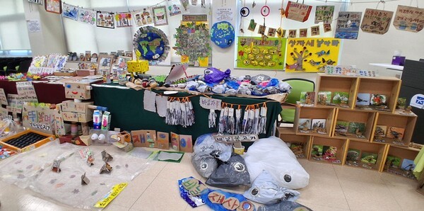 제3회 광주수업페스티벌에서는 부대행사로 신세계유치원의 유아생태전환교육 작품 전시가 마련돼 참가자들의 큰 호응을 얻었다.